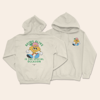 WISDOM & WONDER DESIGNS X MIND | Being Alive Is The Special Occasion | Unisex Hoodie