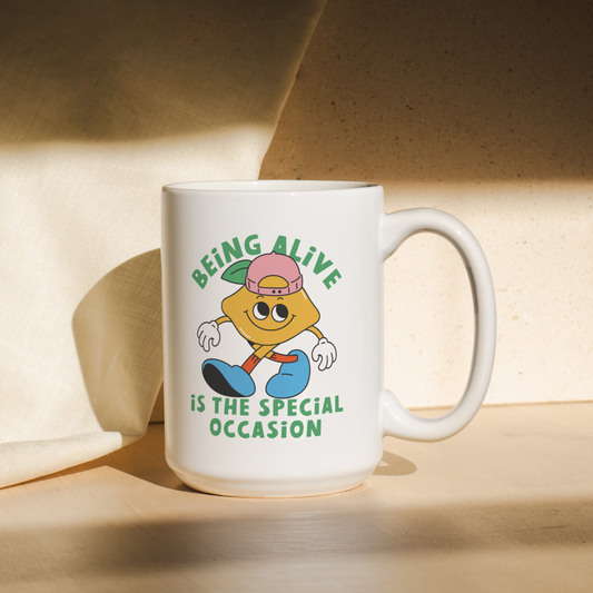 WISDOM & WONDER DESIGNS X MIND | Being Alive Is The Special Occassion | Mug