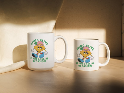 WISDOM & WONDER DESIGNS X MIND | Being Alive Is The Special Occassion | Mug