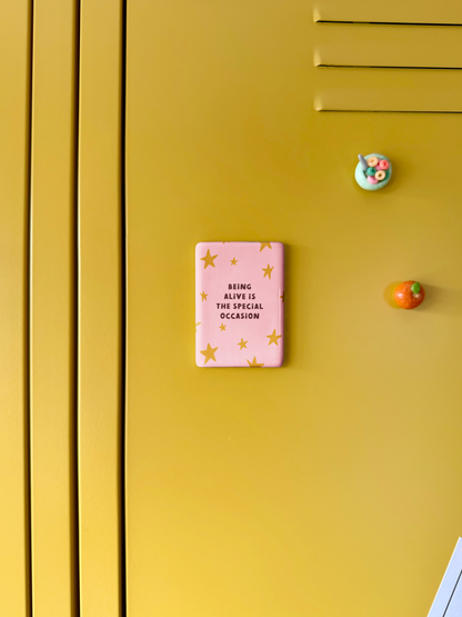WISDOM & WONDER DESIGNS X MIND | Being Alive Is The Special Occasion | Ceramic Magnet