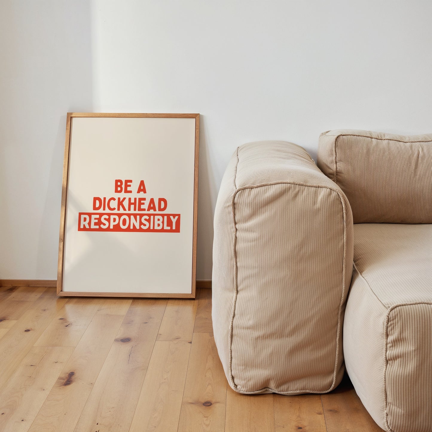 Be A Dickhead Responsibly | Lobster & Cream | Art Print