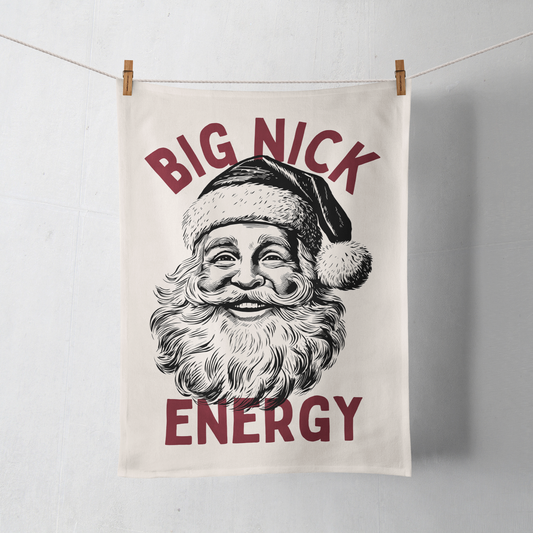 Big Nick Energy | Christmas Tea Towel