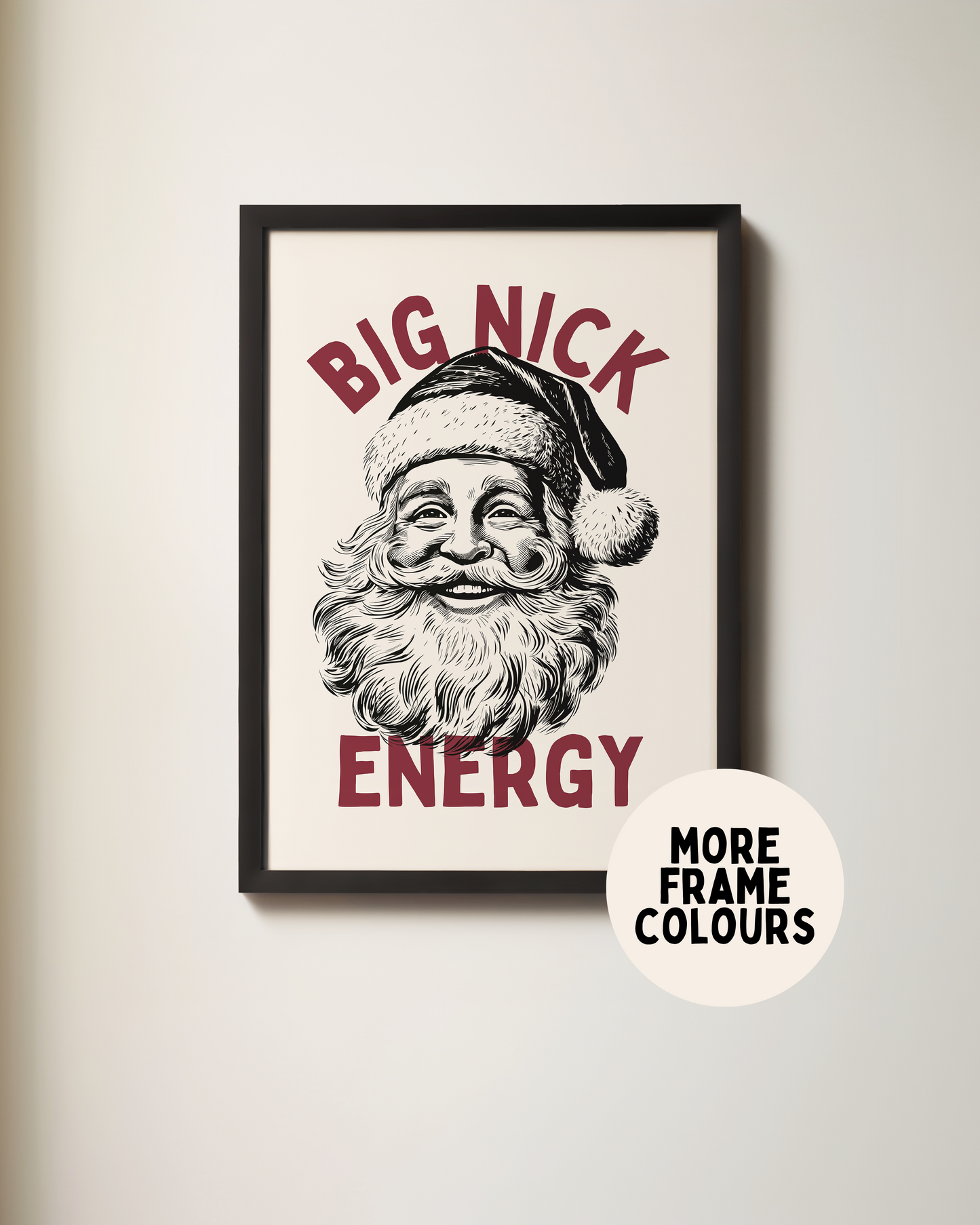Big Nick Energy | Christmas Art Print