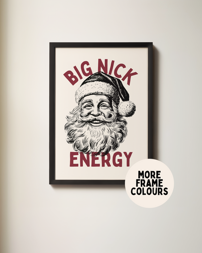 Big Nick Energy | Christmas Art Print