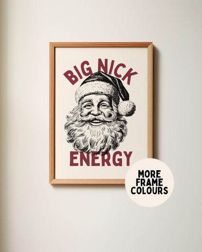 Big Nick Energy | Christmas Art Print