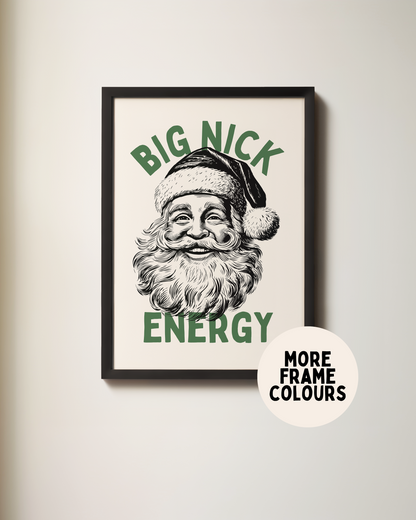 Big Nick Energy | Christmas Art Print