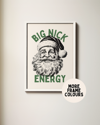 Big Nick Energy | Christmas Art Print