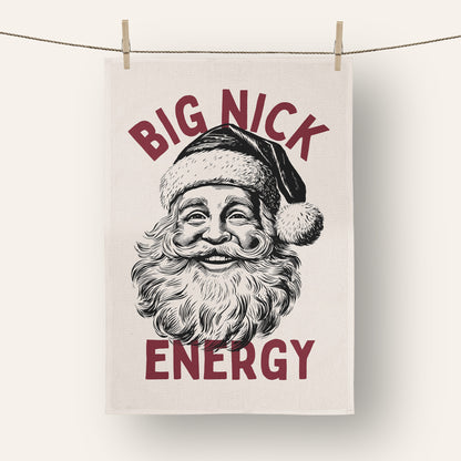 Big Nick Energy | Christmas Tea Towel