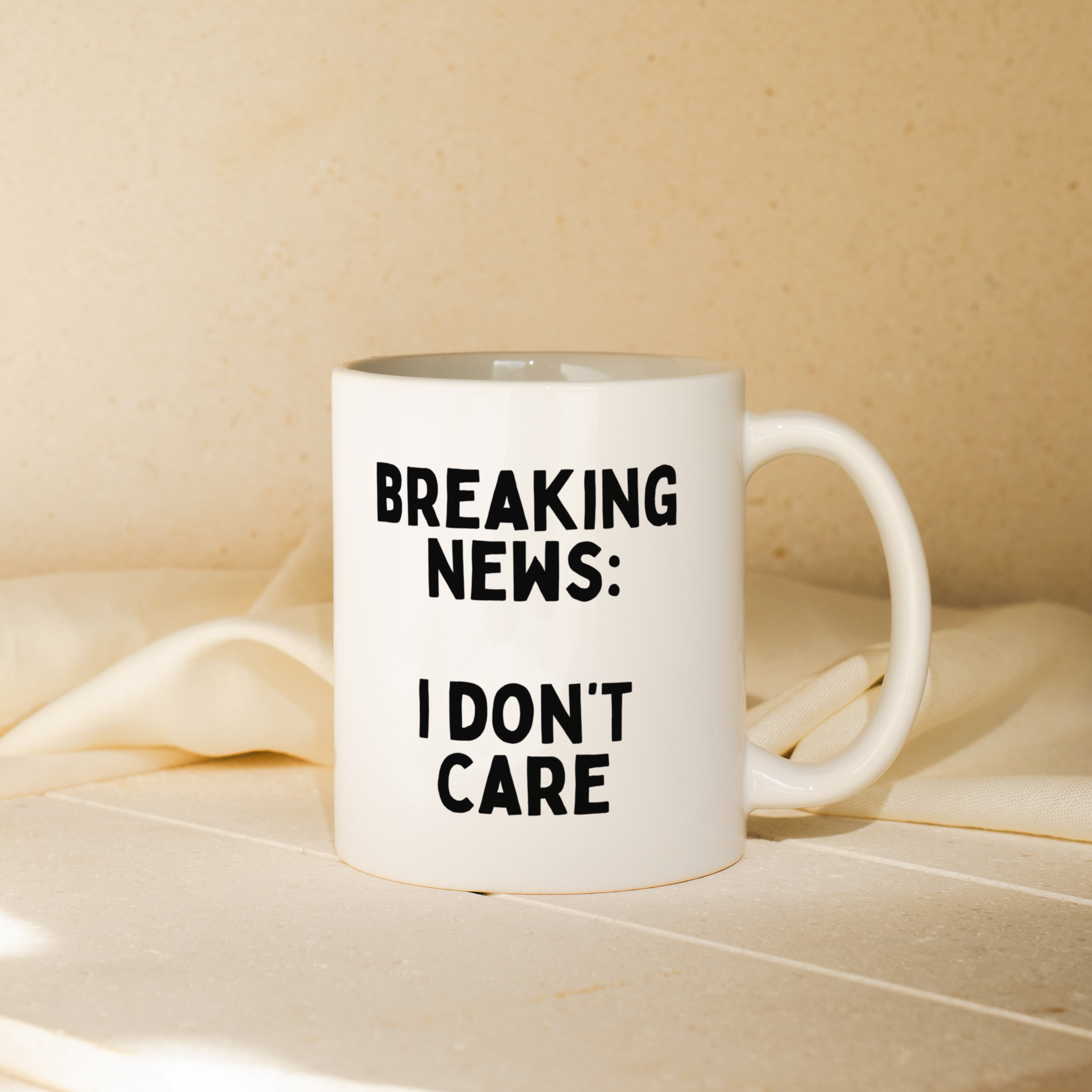 Breaking News. I Don't Care | Mug