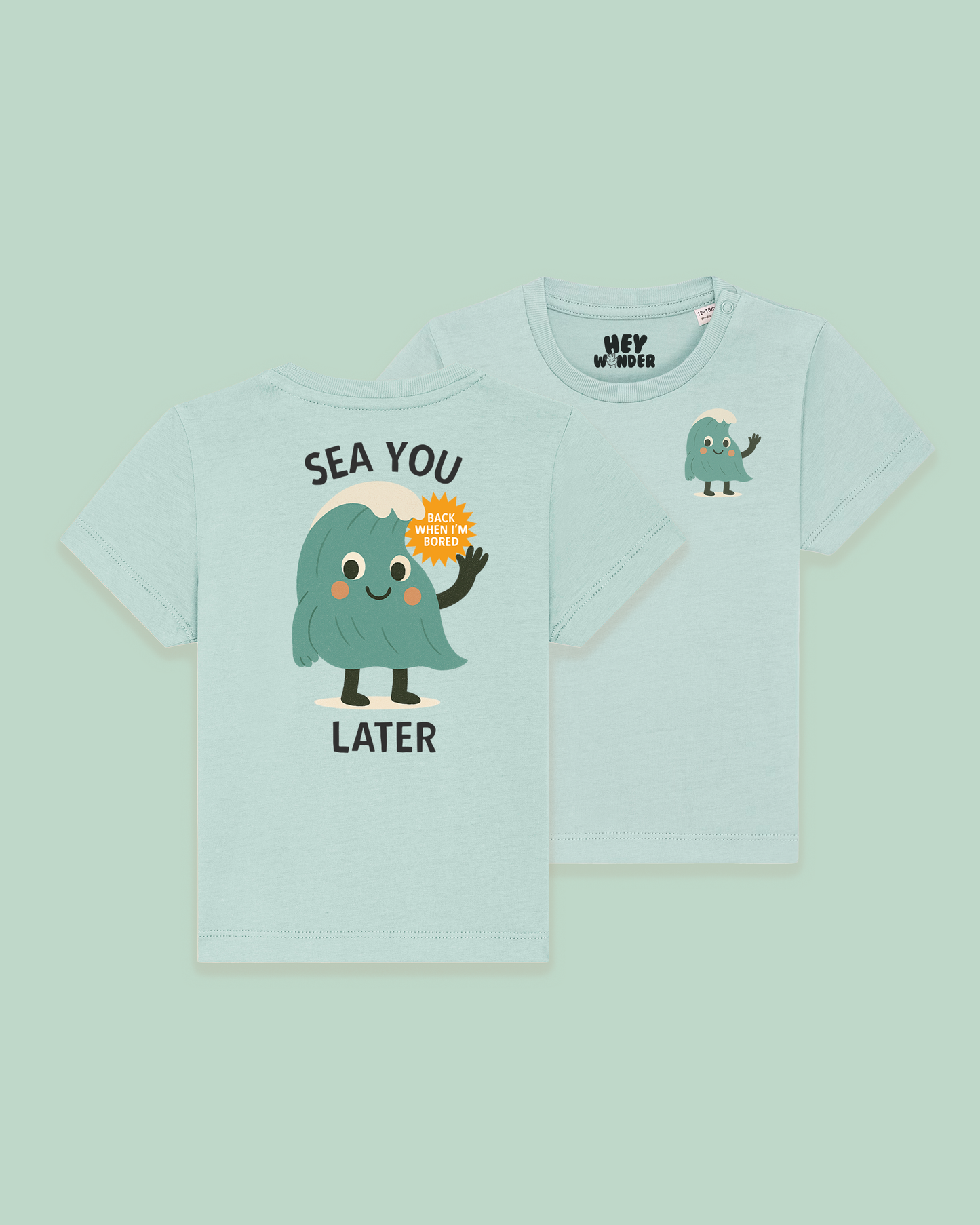 Baby T Shirt | Sea You Later | Back Design