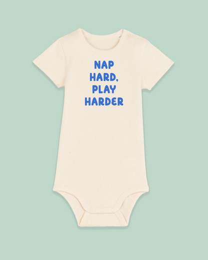 Baby Bodysuit | Nap Hard. Play Harder