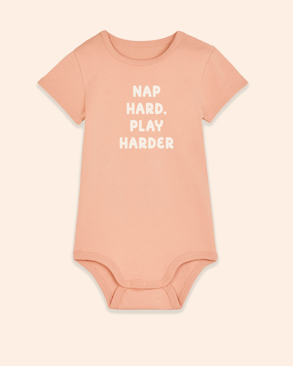Baby Bodysuit | Nap Hard. Play Harder
