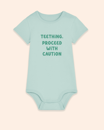 Baby Bodysuit | Teething. Proceed With Caution