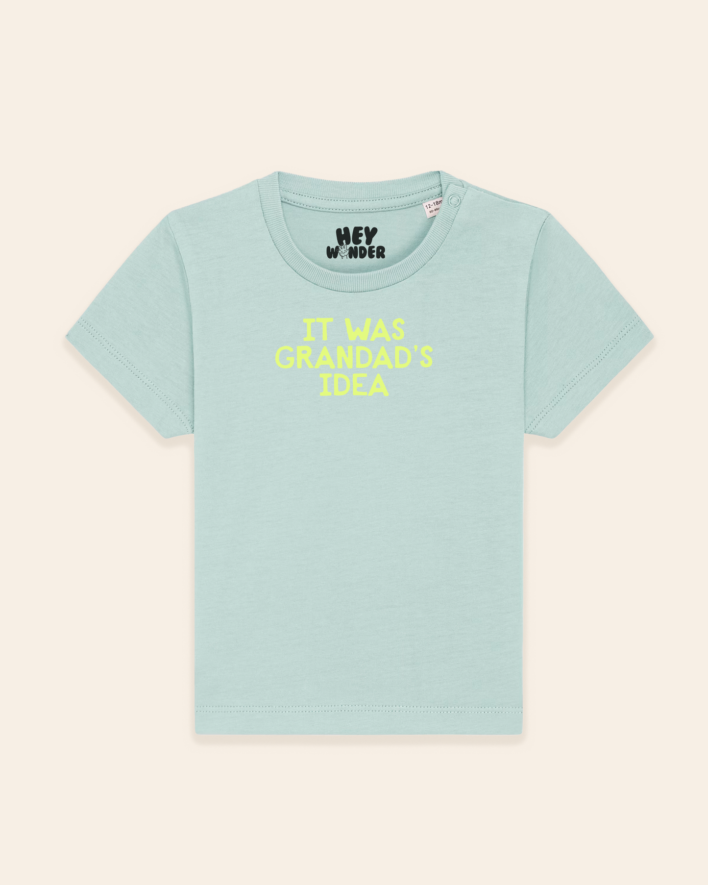 Baby T Shirt | It Was Grandad's Idea