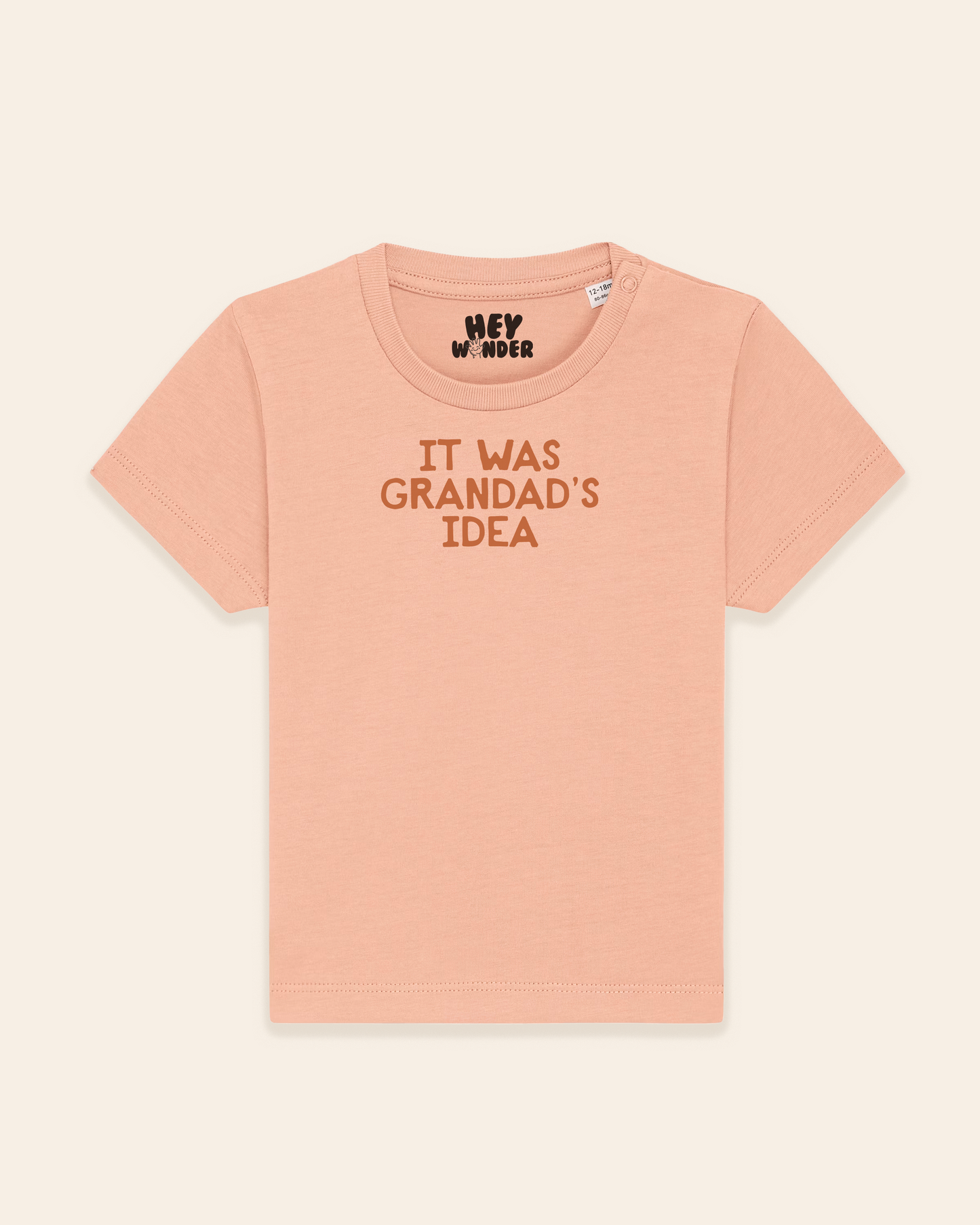 Baby T Shirt | It Was Grandad's Idea