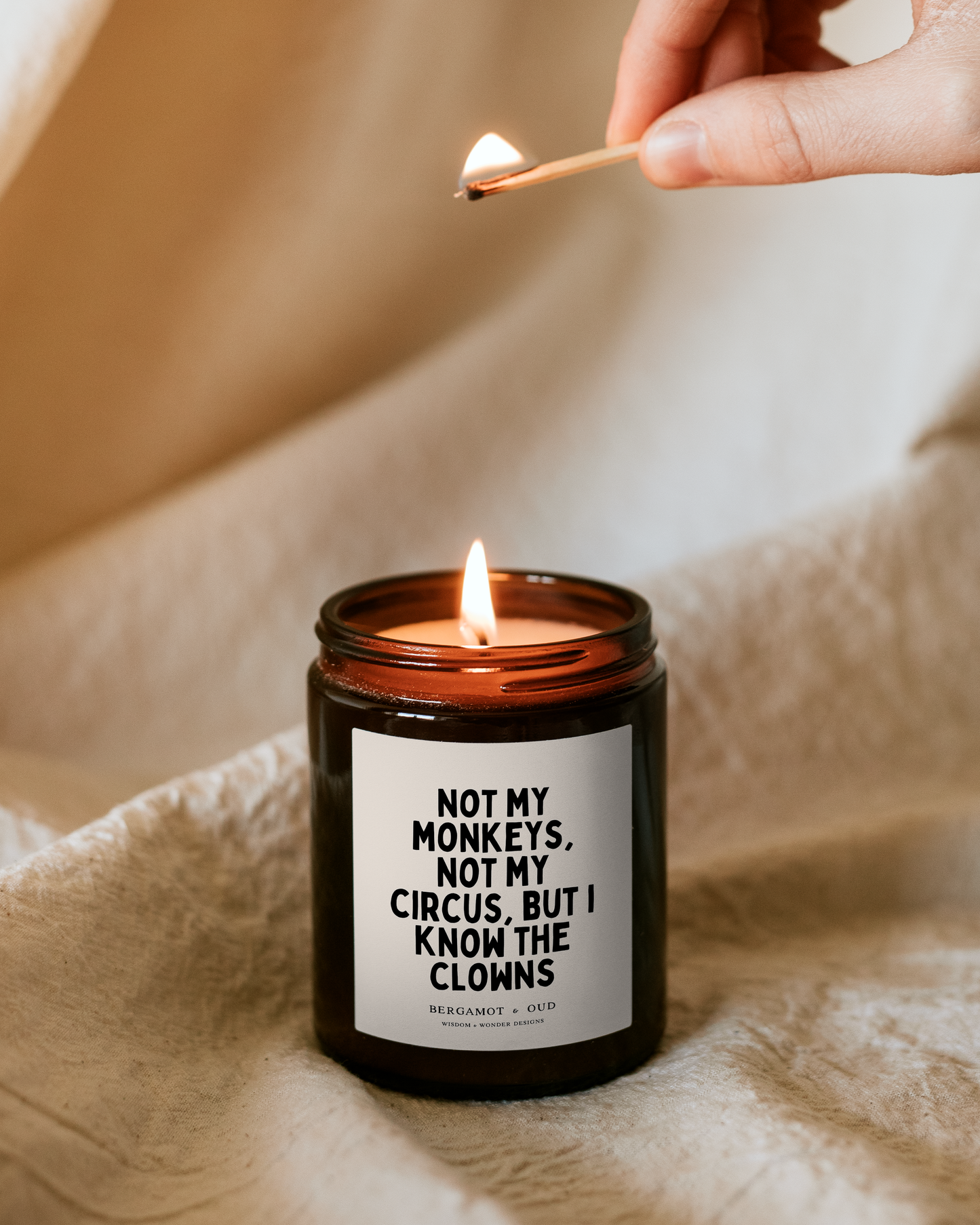 Candle | Not My Monkeys, Not My Circus, But I Know The Clowns