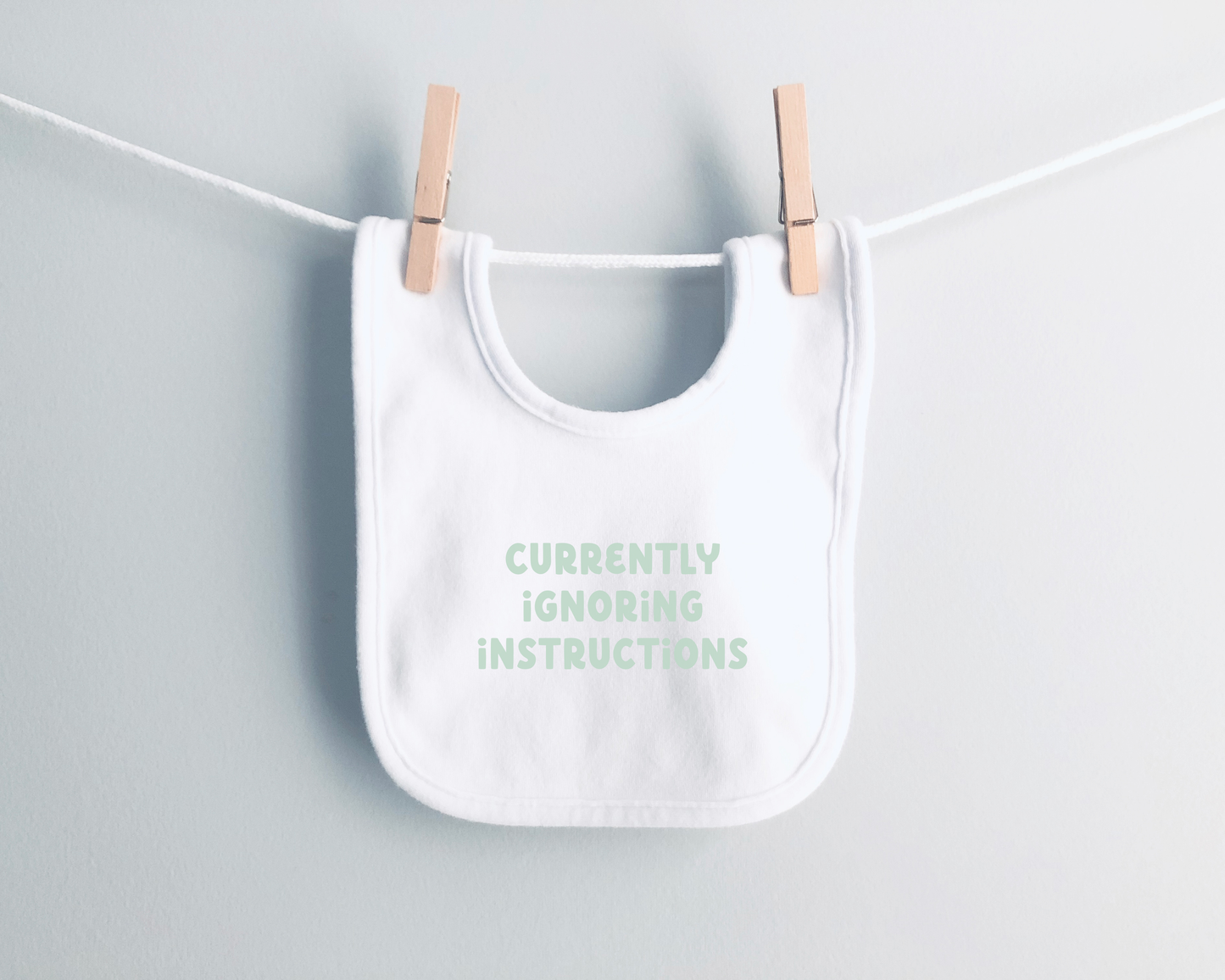 Baby Bib | Currently Ignoring Instructions