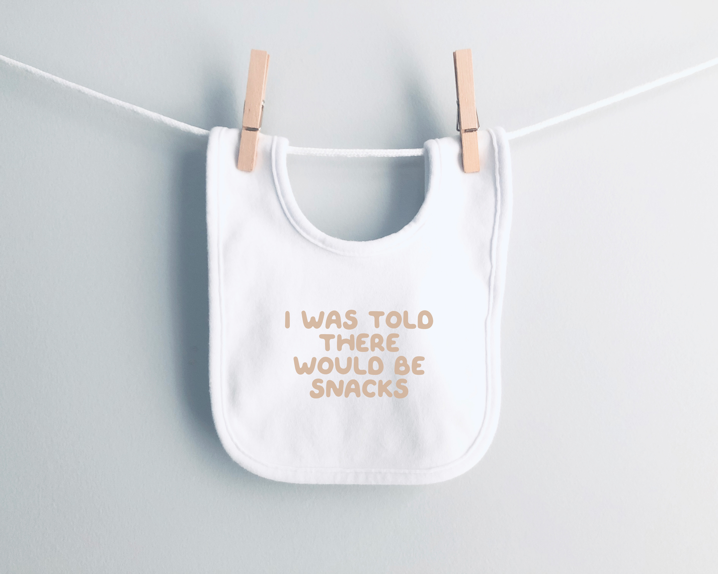 Baby Bib | I Was Told There Would Be Snacks