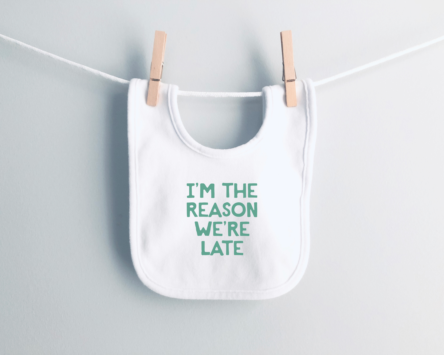 Baby Bib | I'm The Reason We're Late