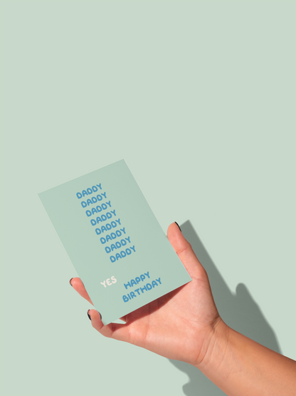 Daddy Dad Happy Birthday | Greeting Card