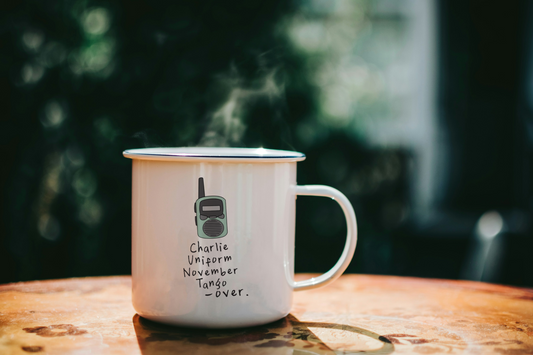 Charlie Uniform November Tango | Enamel Mug