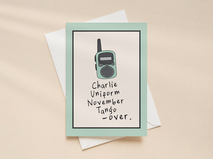 Charlie Uniform | Greeting Card