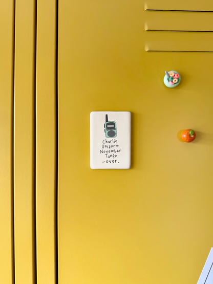 Charlie Uniform November Tango | Ceramic Magnet