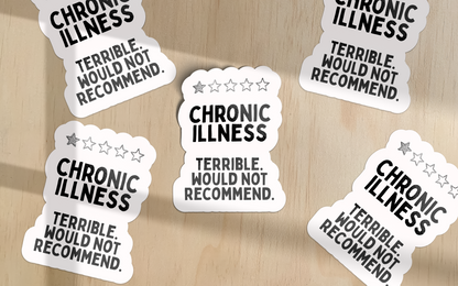 WISDOM & WONDER DESIGNS X POTS UK | Chronic Illness | Sticker