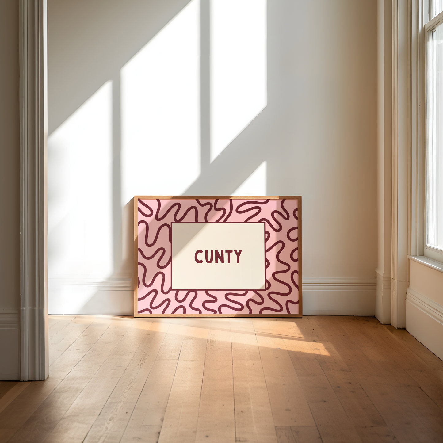 Cunty | Plum & Blush | Art Print