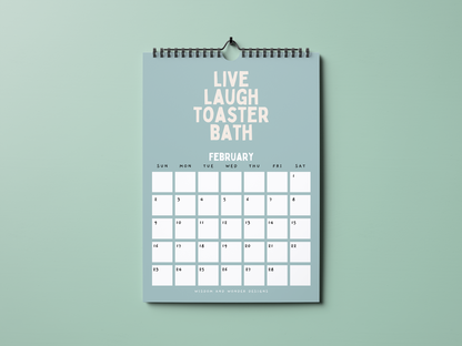 2025 Non Sweary Calendar | Another Year Of Living The Dream | Wall Calendar