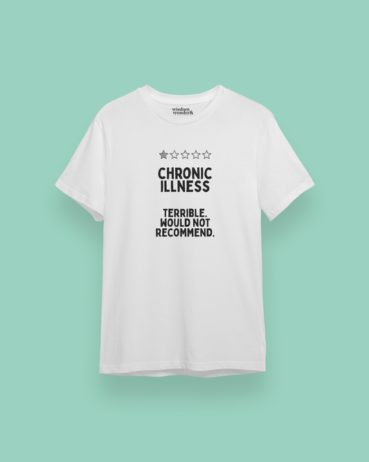 WISDOM & WONDER DESIGNS X POTS UK | Chronic Illness | Organic Unisex T Shirt