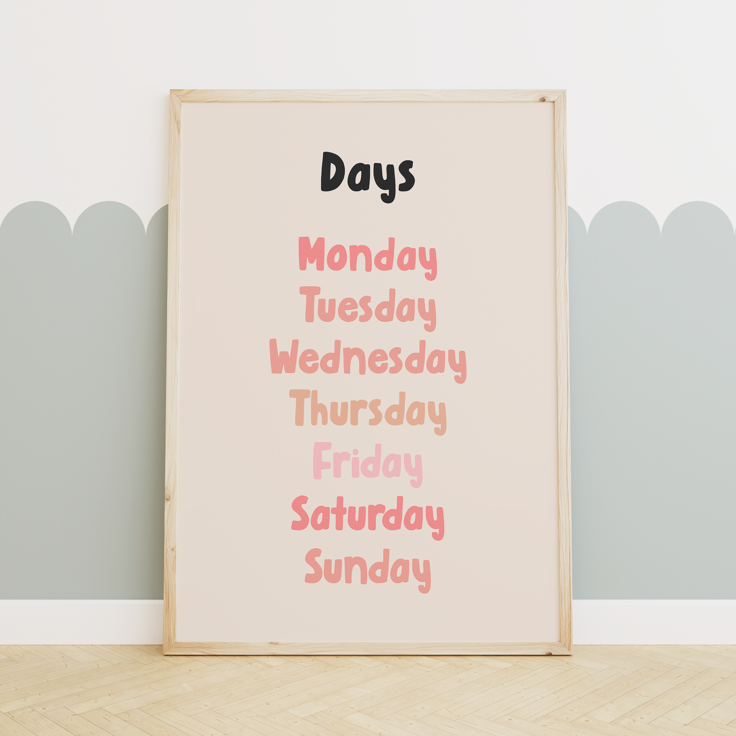 Educational Prints | Pink | Art Print