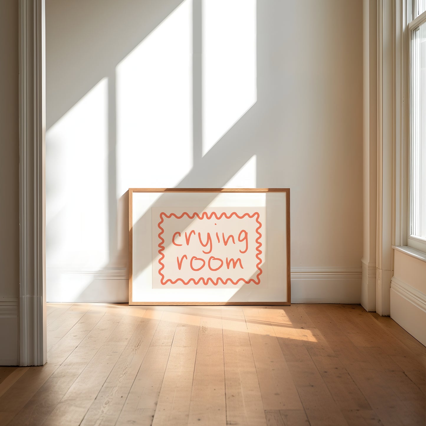 Crying Room | Coral and Cream | Art Print