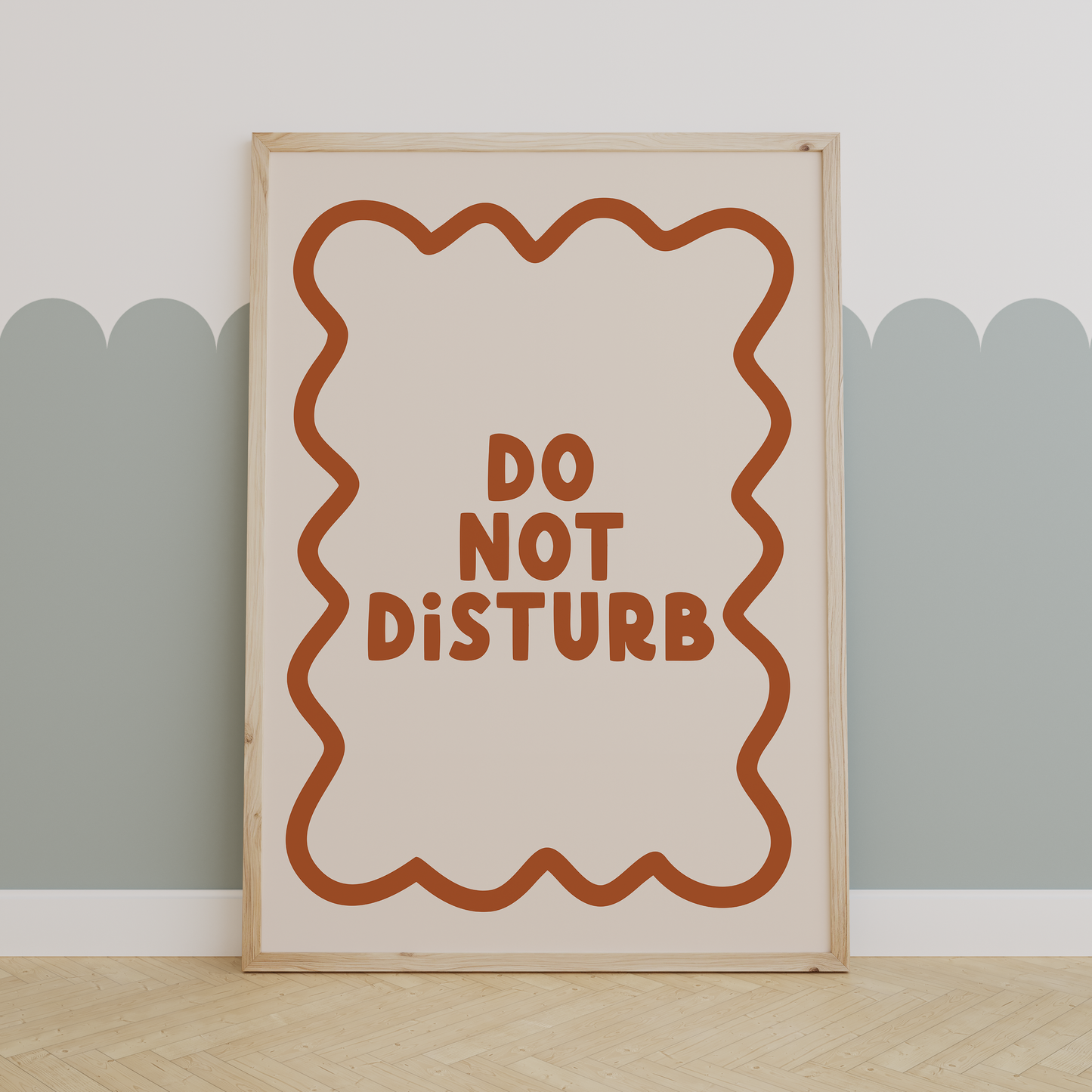 Do Not Disturb | Rust and Cream | Art Print