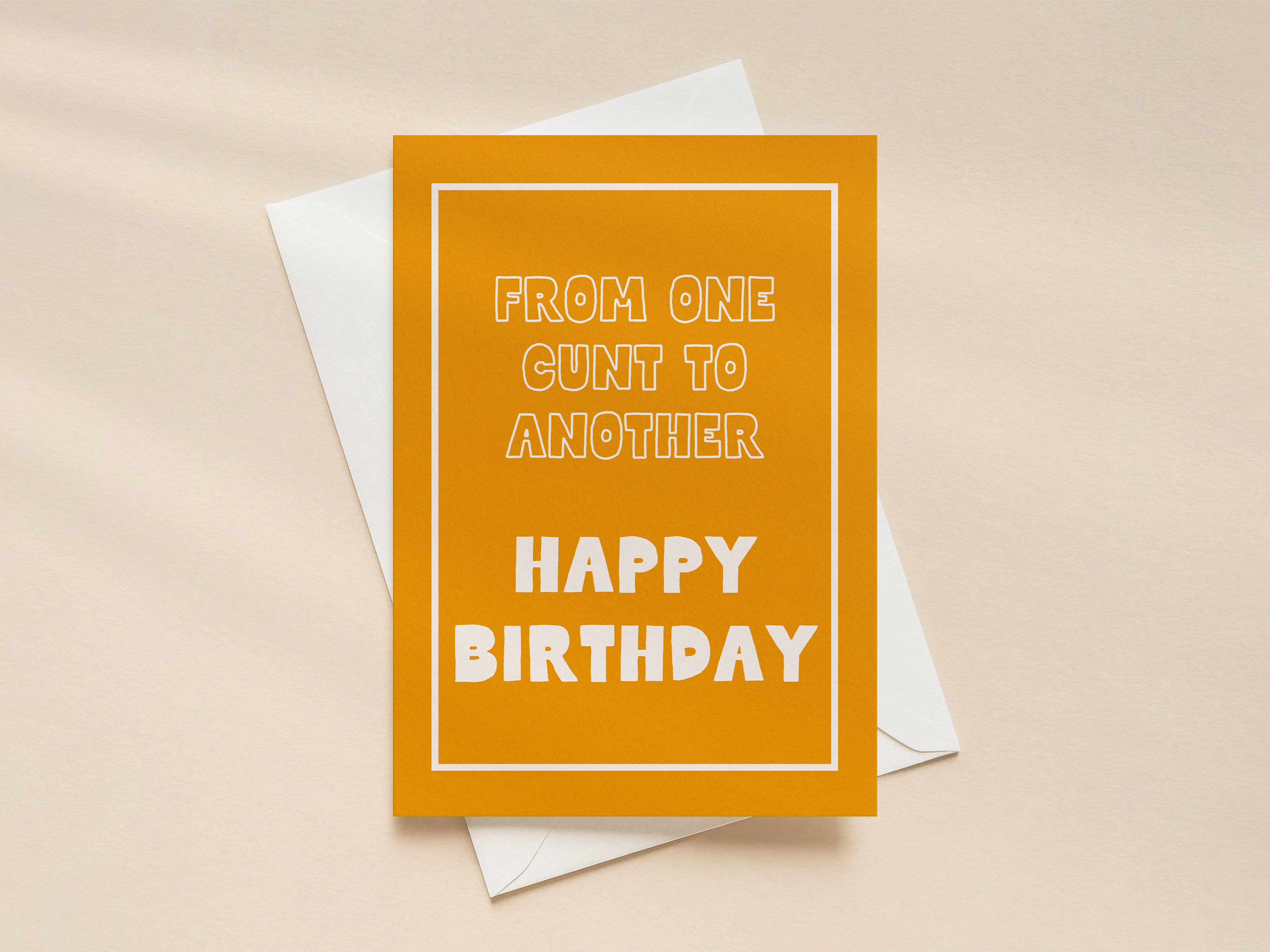 From One Cunt To Another | Greeting Card