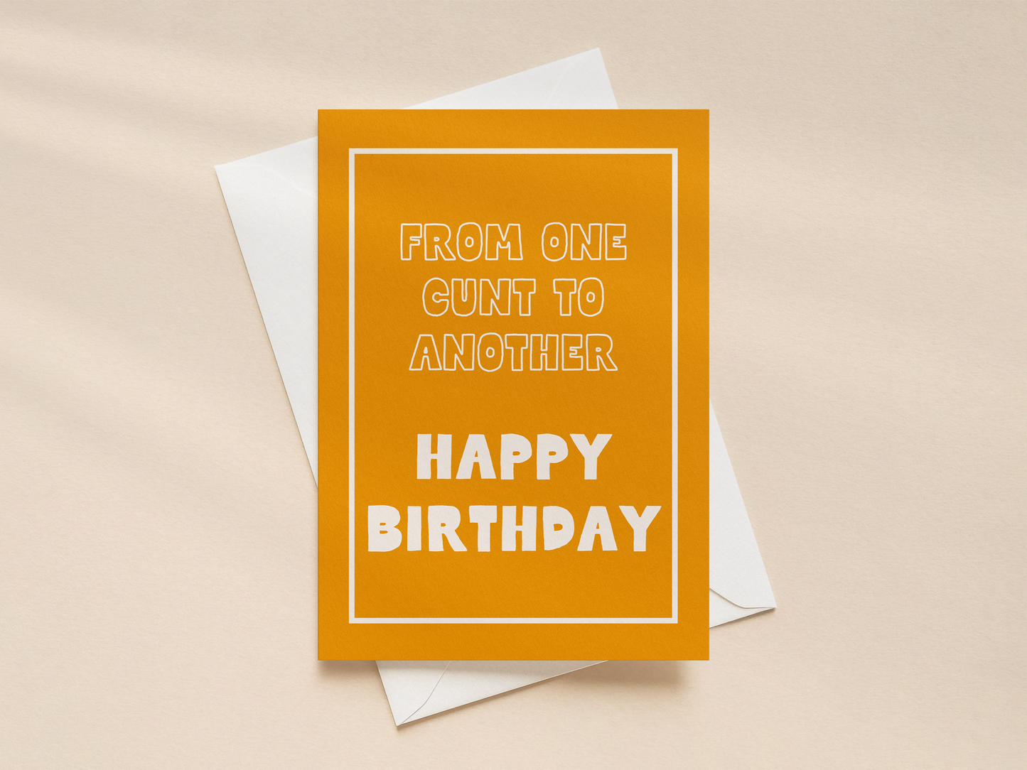 From One Cunt To Another | Greeting Card