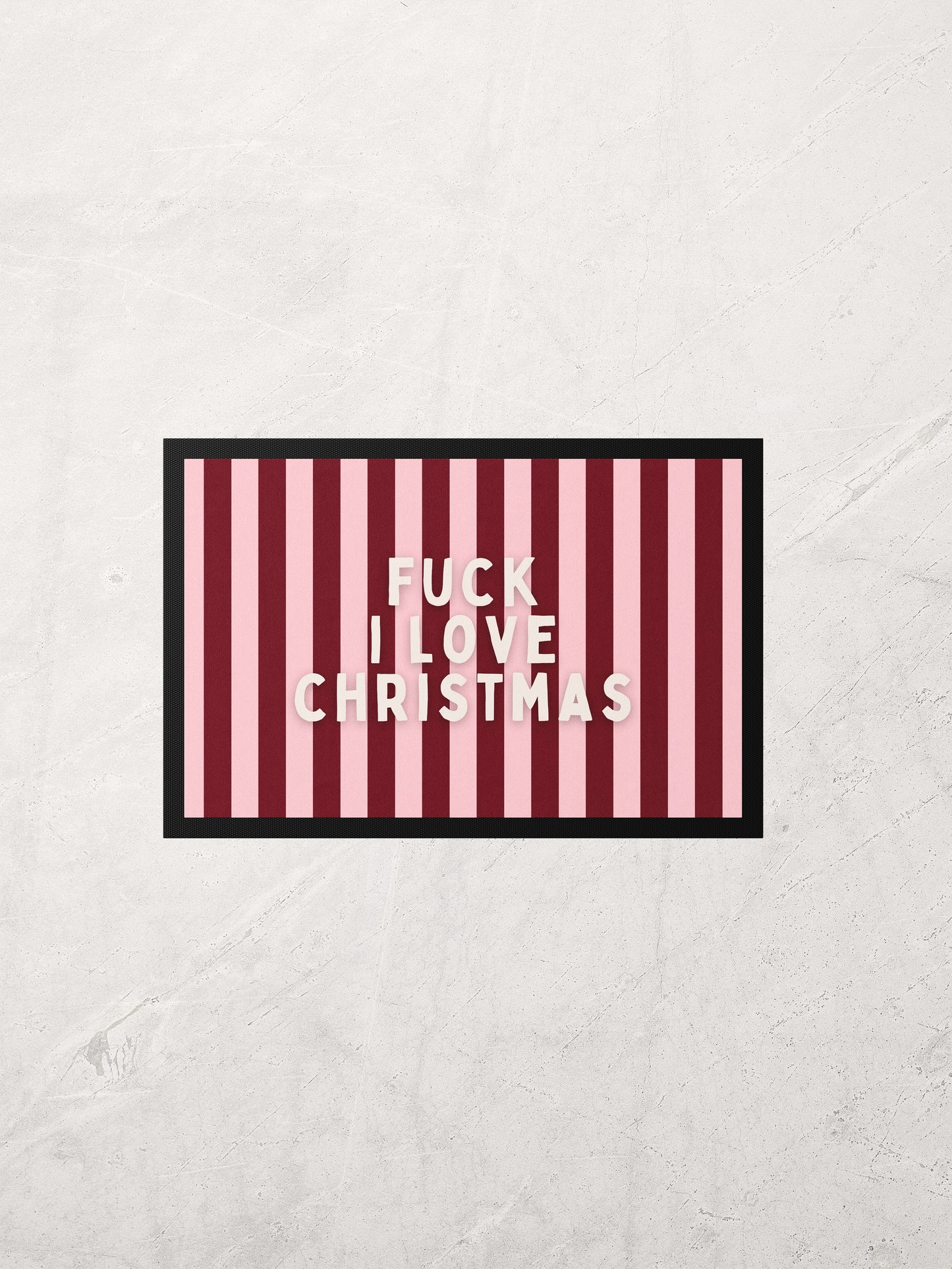 Fuck I Love Christmas | Indoor Christmas Door Mat