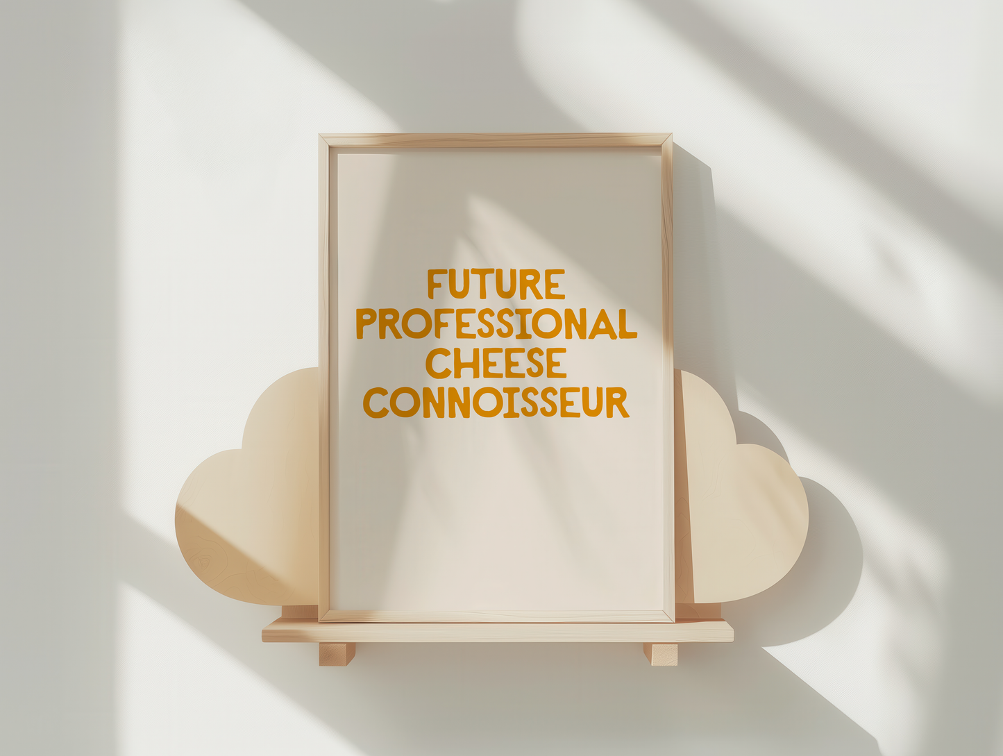 Future Professional Cheese Connoisseur | Mustard and Cream | Art Print