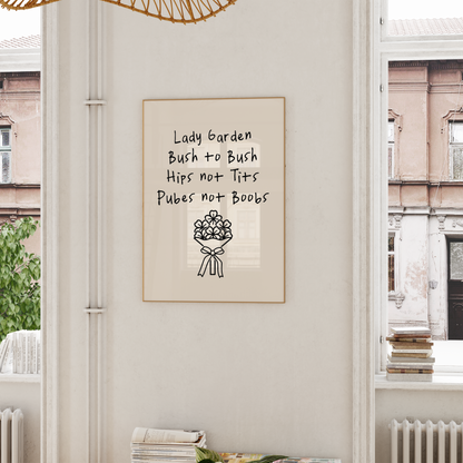 WISDOM & WONDER DESIGNS X GEORGINA ROSE EVENTS | Lady Garden | Wall Art Print
