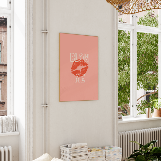 WISDOM & WONDER DESIGNS X GEORGINA ROSE EVENTS | Blow Me | Wall Art Print