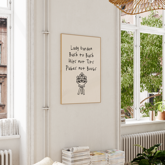 WISDOM & WONDER DESIGNS X GEORGINA ROSE EVENTS | Lady Garden | Wall Art Print