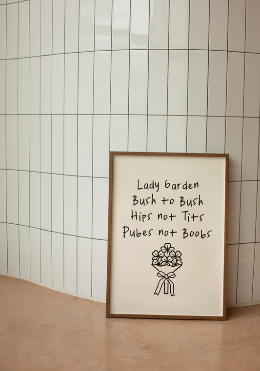 WISDOM & WONDER DESIGNS X GEORGINA ROSE EVENTS | Lady Garden | Wall Art Print