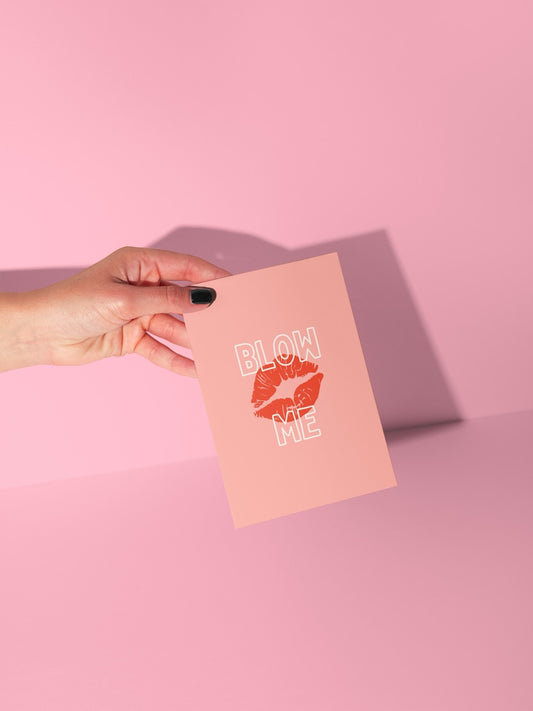 Wisdom & Wonder Designs x Georgina Rose Events | Blow Me | Greeting Card