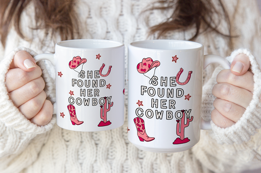 Wisdom & Wonder Designs x Georgina Rose Events | She Found Her Cowboy | Ceramic Mug
