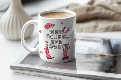 Wisdom & Wonder Designs x Georgina Rose Events | She Found Her Cowboy | Ceramic Mug