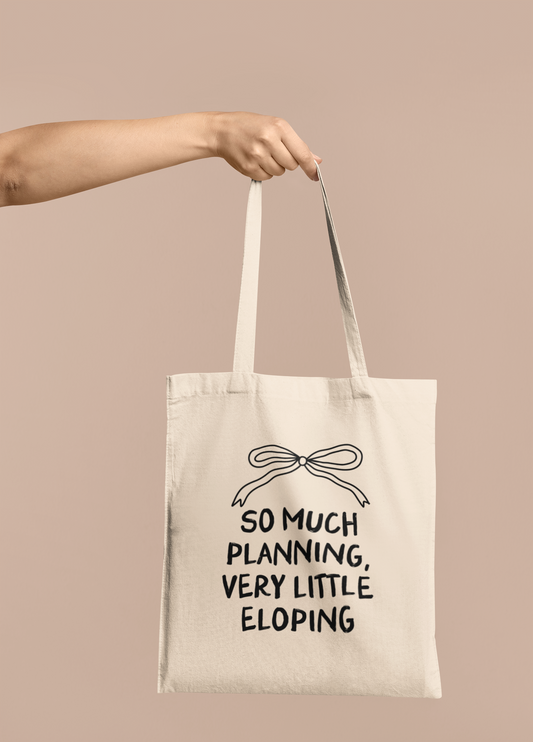 Wisdom & Wonder Designs x Georgina Rose Events | So Much Planning | Cotton Tote Bag