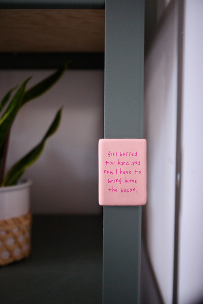 Girl Bossed Too Hard | Ceramic Magnet