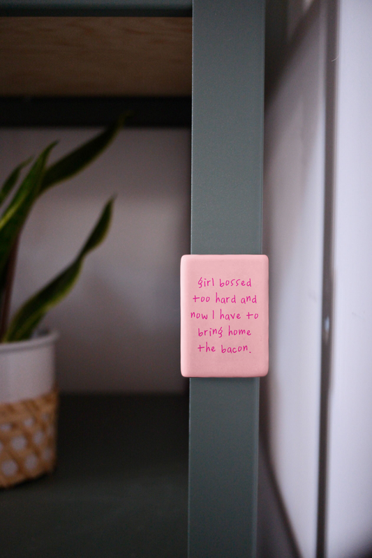 Girl Bossed Too Hard | Ceramic Magnet