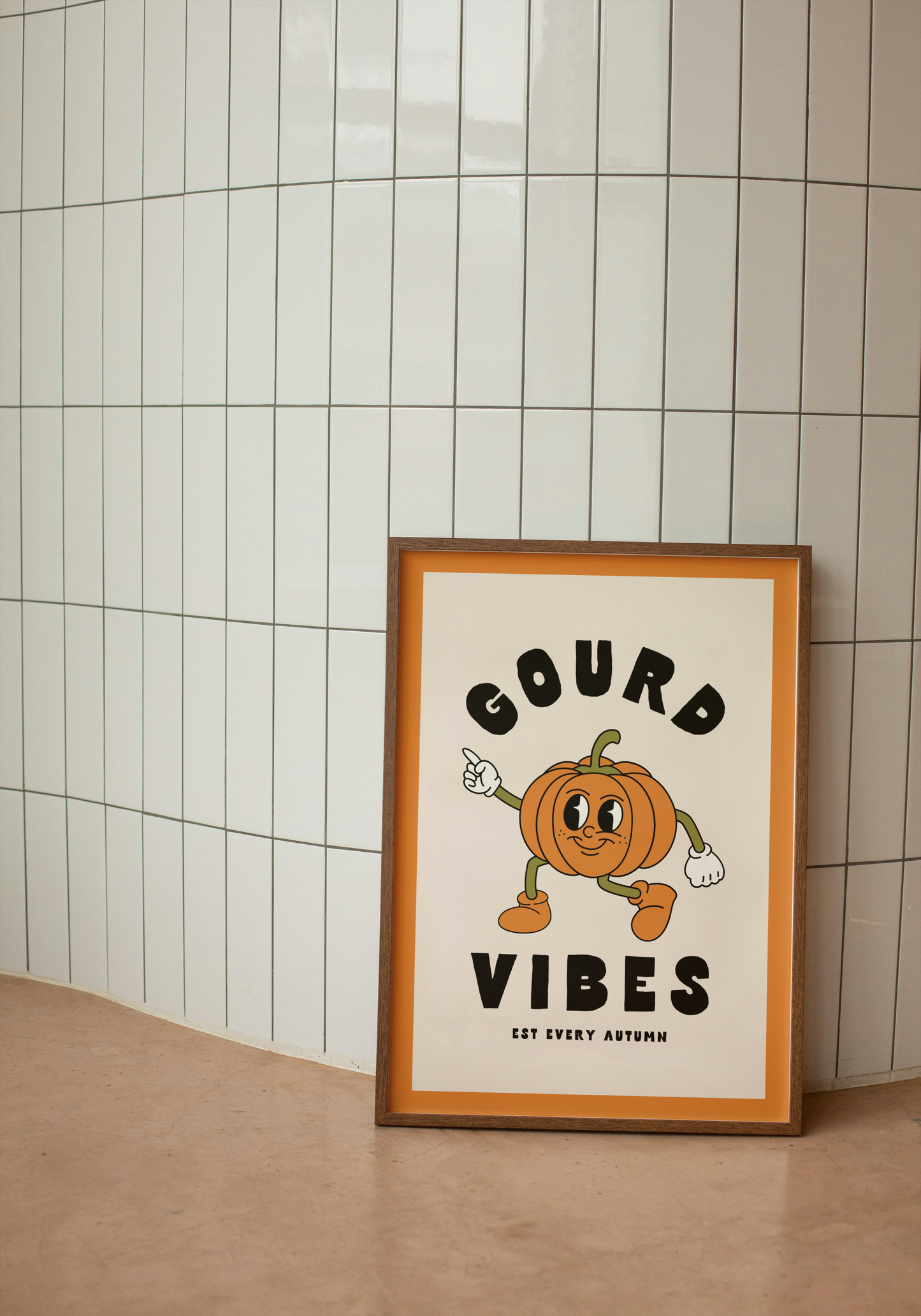 Gourd Vibes | Ginger and Black | Art Print