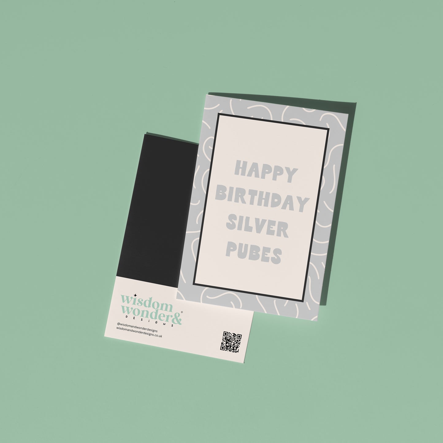 Happy Birthday Silver Pubes | Greeting Card